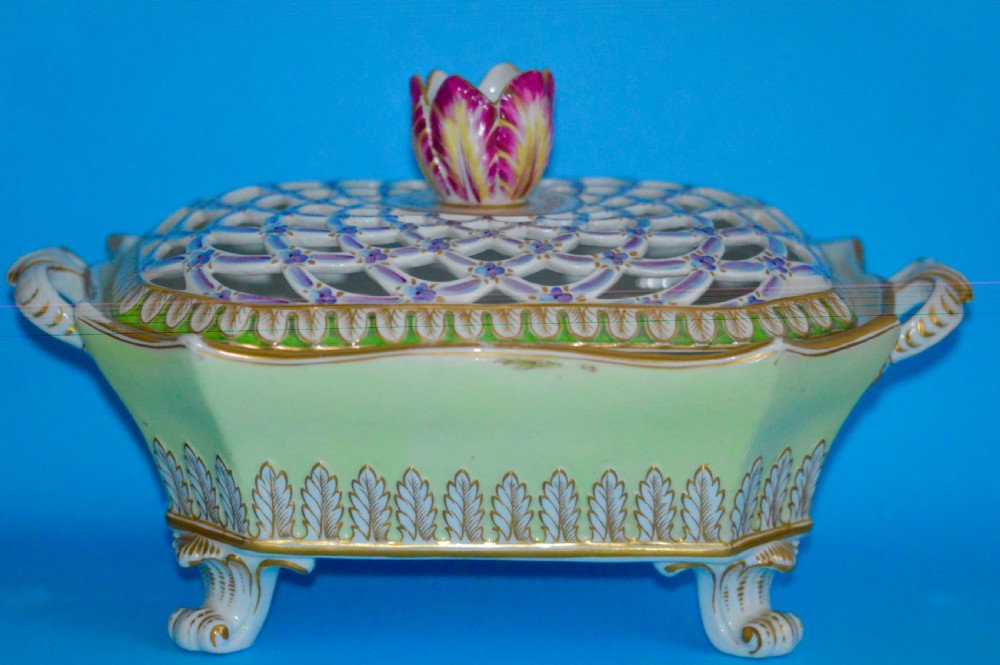 19th century spode porcelain pot pourri dish circa 1820