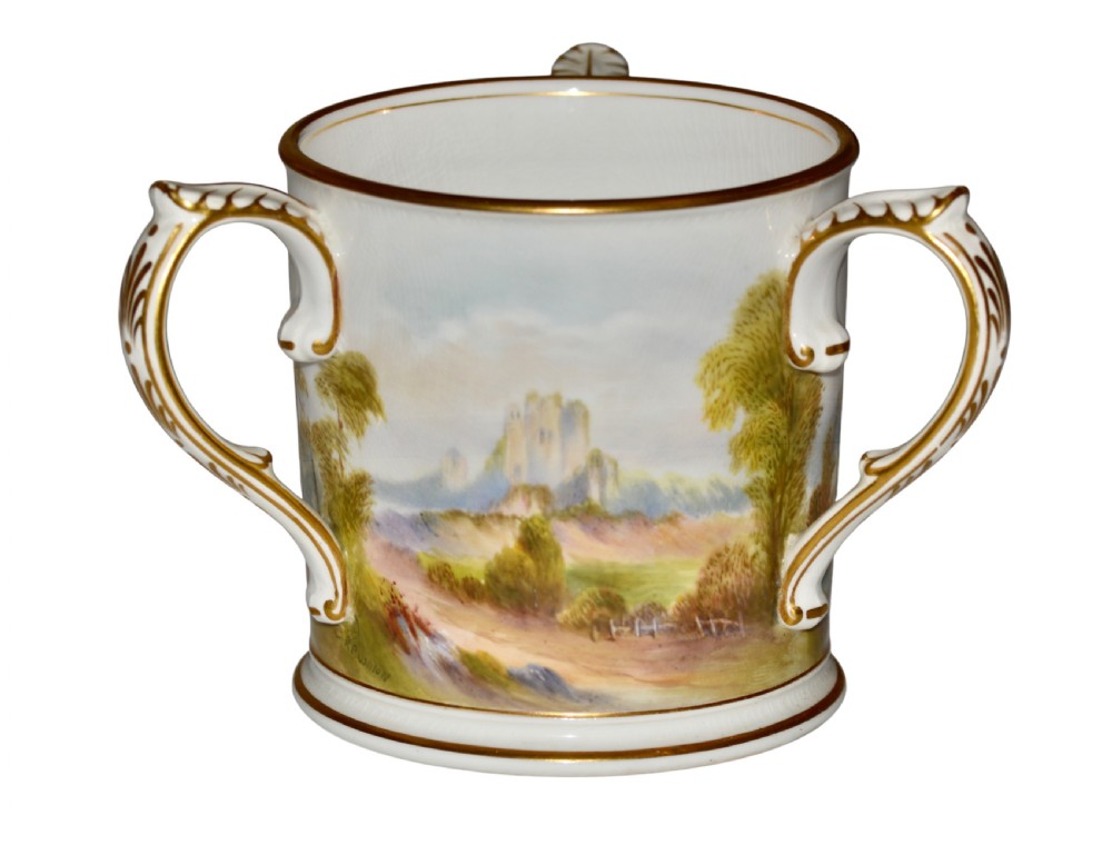 1910 royal worcester porcelain tyg signed r rushton