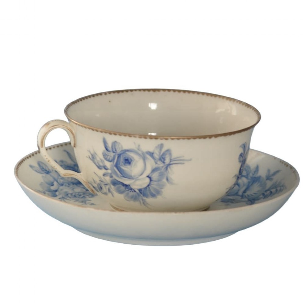 swansea porcelain large cup saucer c1818