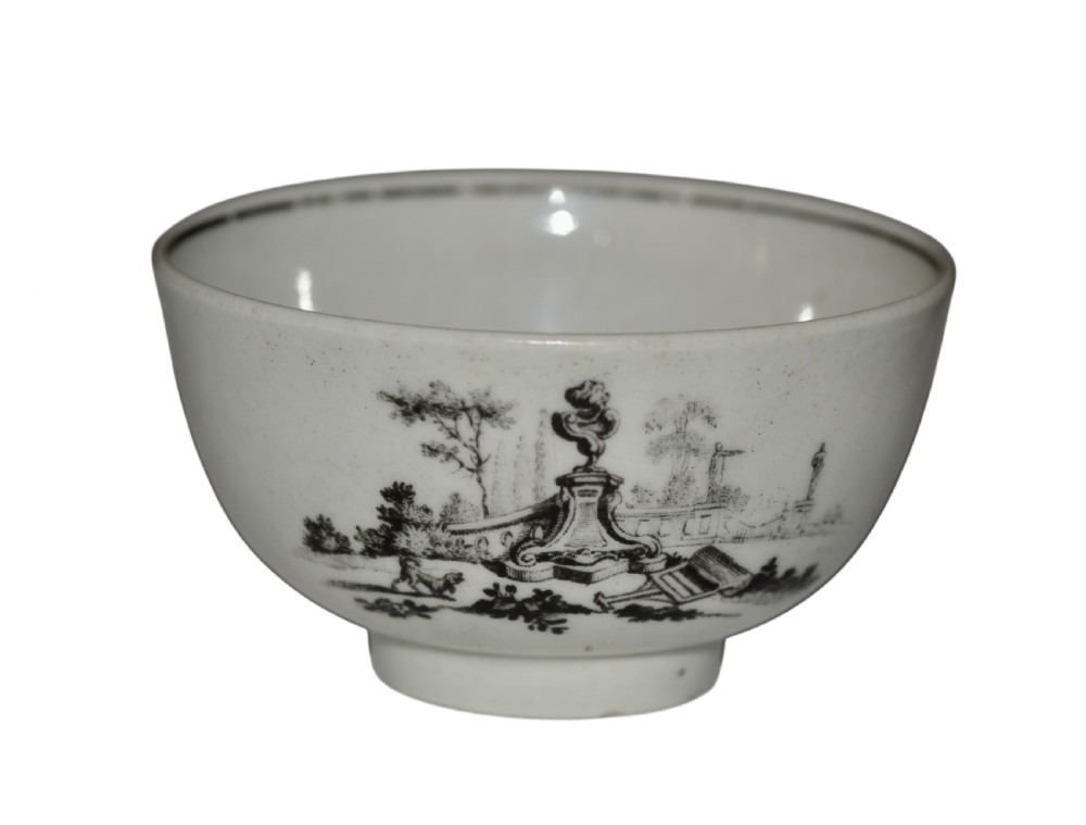 rare worcester smokey primitive or transitional period l'amour tea bowl c17551778