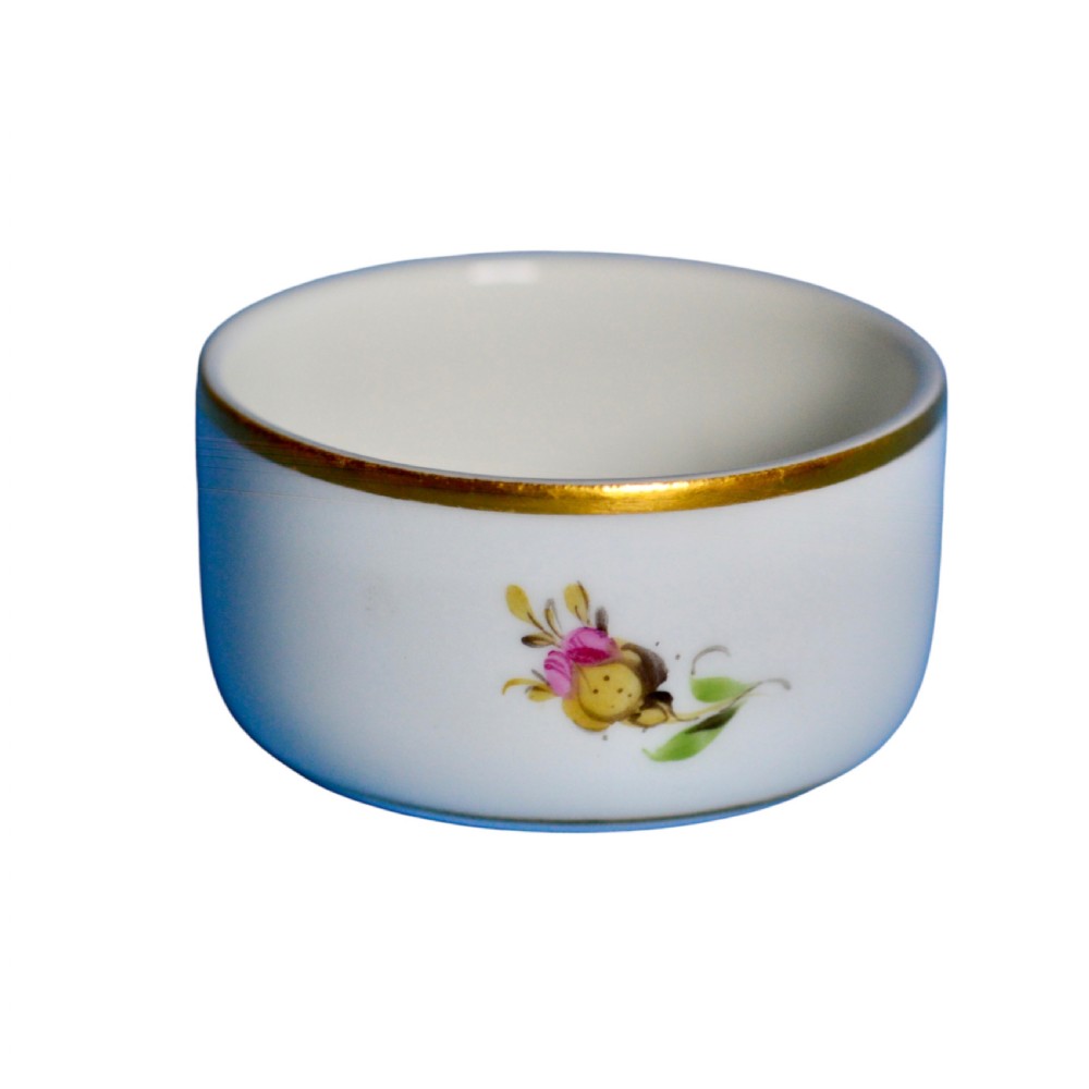 19th century meissen porcelain circular salt cellar