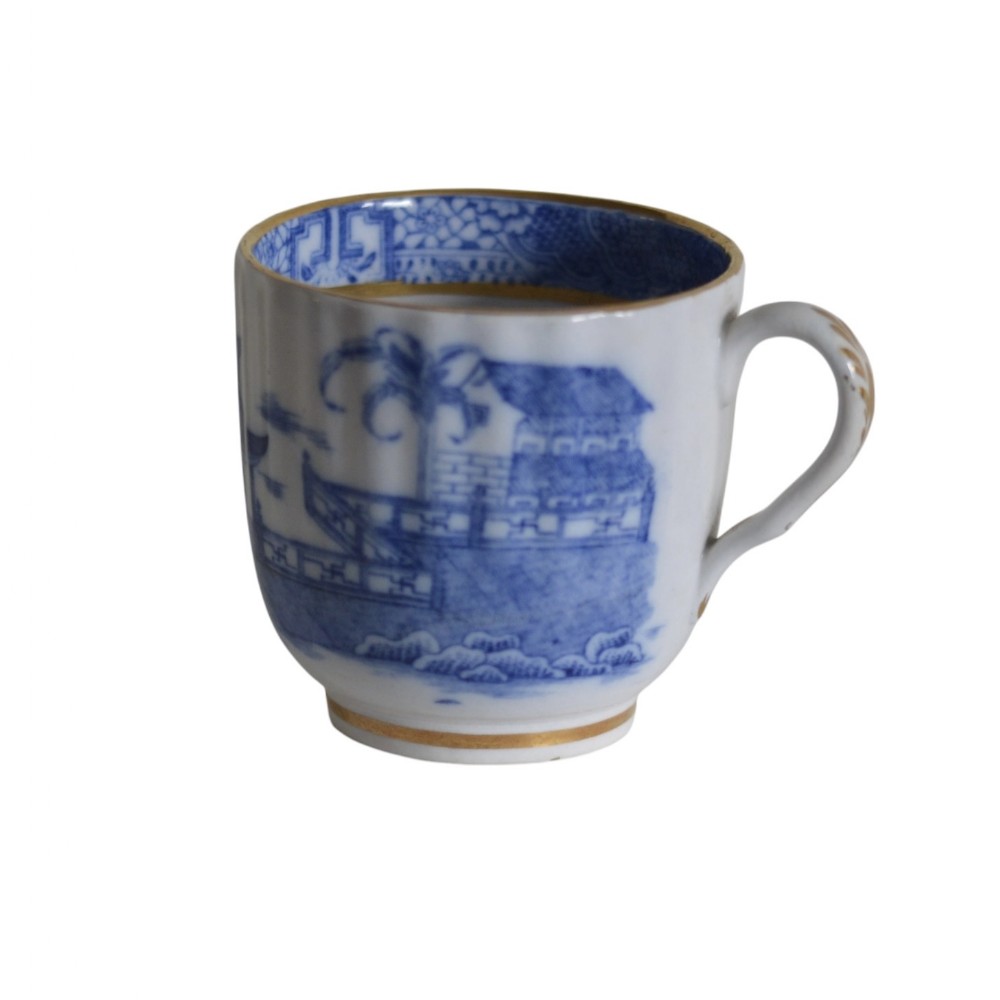 coalport porcelain coffee cup c1800 banana tree pattern